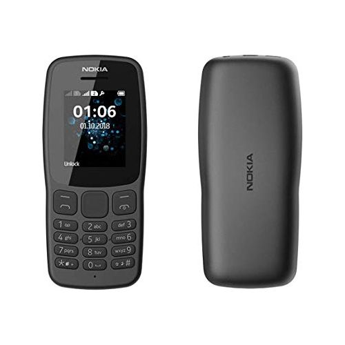 Nokia 106 all carriers 4GB Dual Sim 2018 Dark Grey