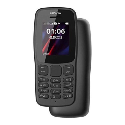 Nokia 106 all carriers 4GB Dual Sim 2018 Dark Grey