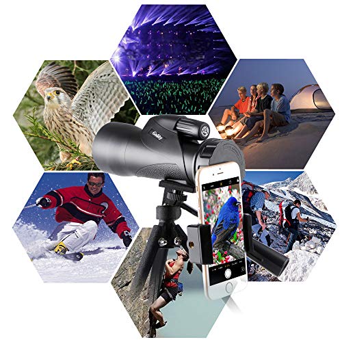 Gosky 12x55 High Definition Monocular Telescope and Fast Smartphone
