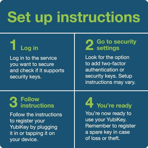 Yubico YubiKey 5C Nano - USB-C Security Key for Two-Factor authentication (2FA)