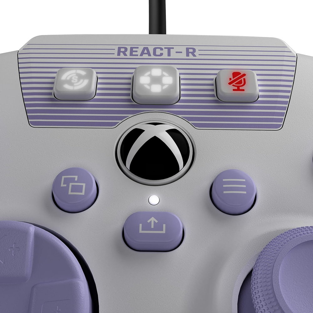 Turtle Beach React-R Controller White/Purple - Xbox and PC