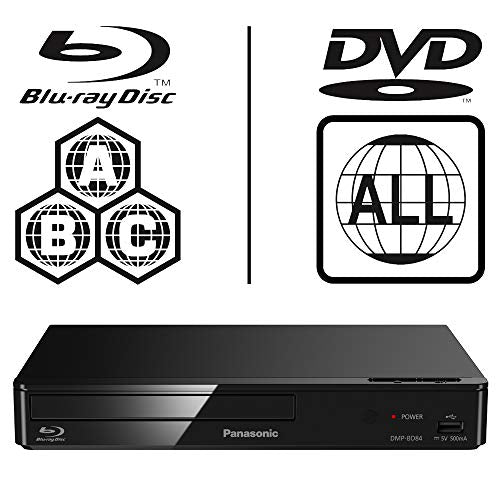 Panasonic DMP-BD84EB-K Smart ICOS Multi Region All Zone Code Free Blu-ray Player