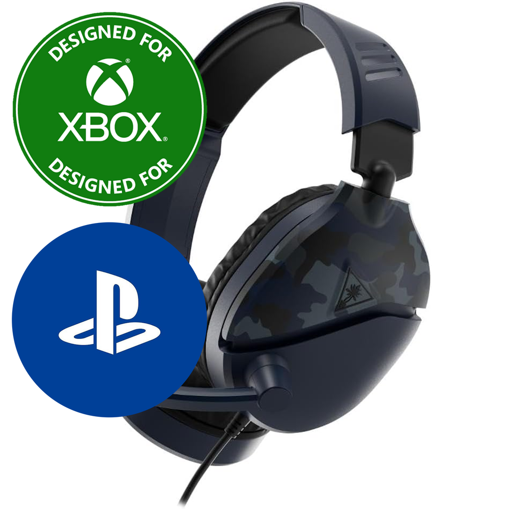 Turtle Beach Recon 70 Blue Camo Gaming Headset - Multiplatform