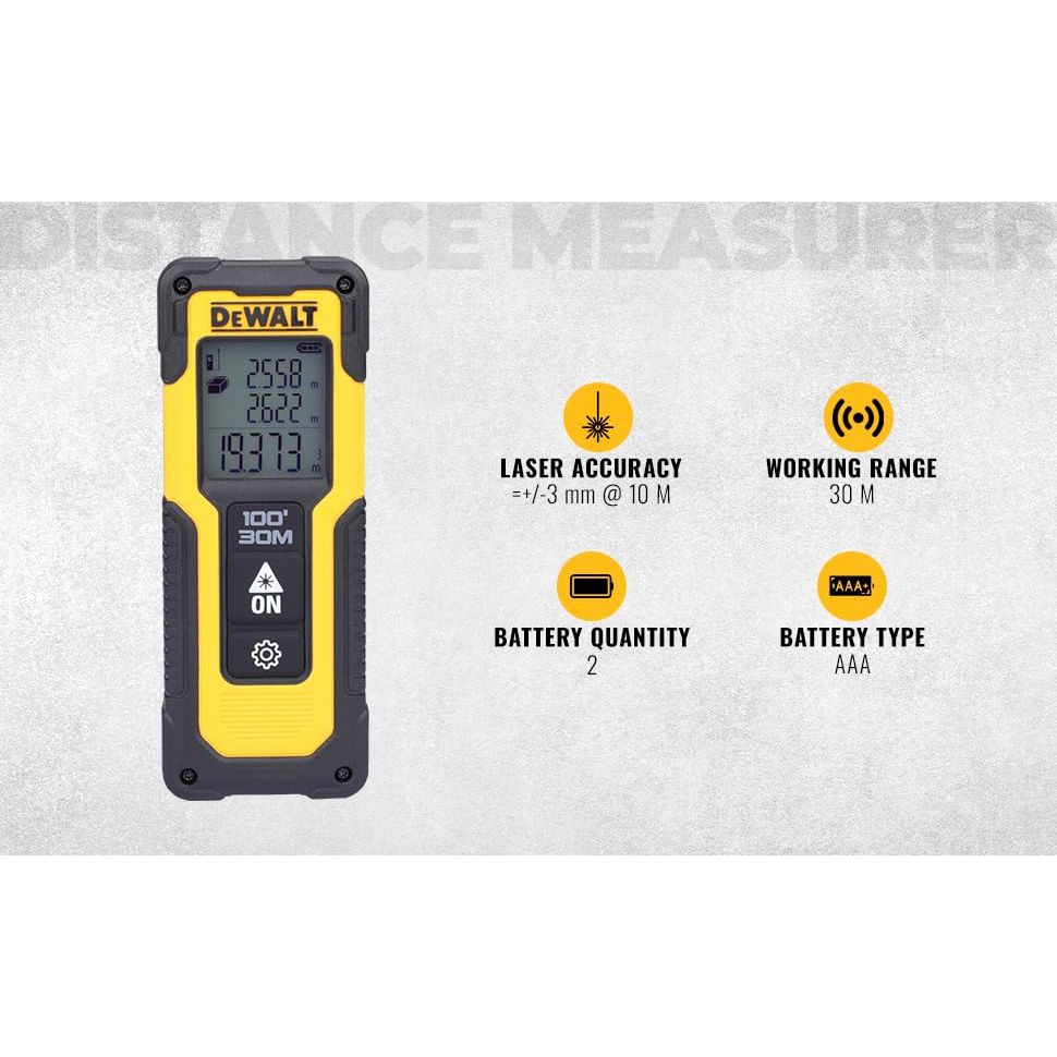 DEWALT DWHT77100-XJ Laser Distance Measurer 30m